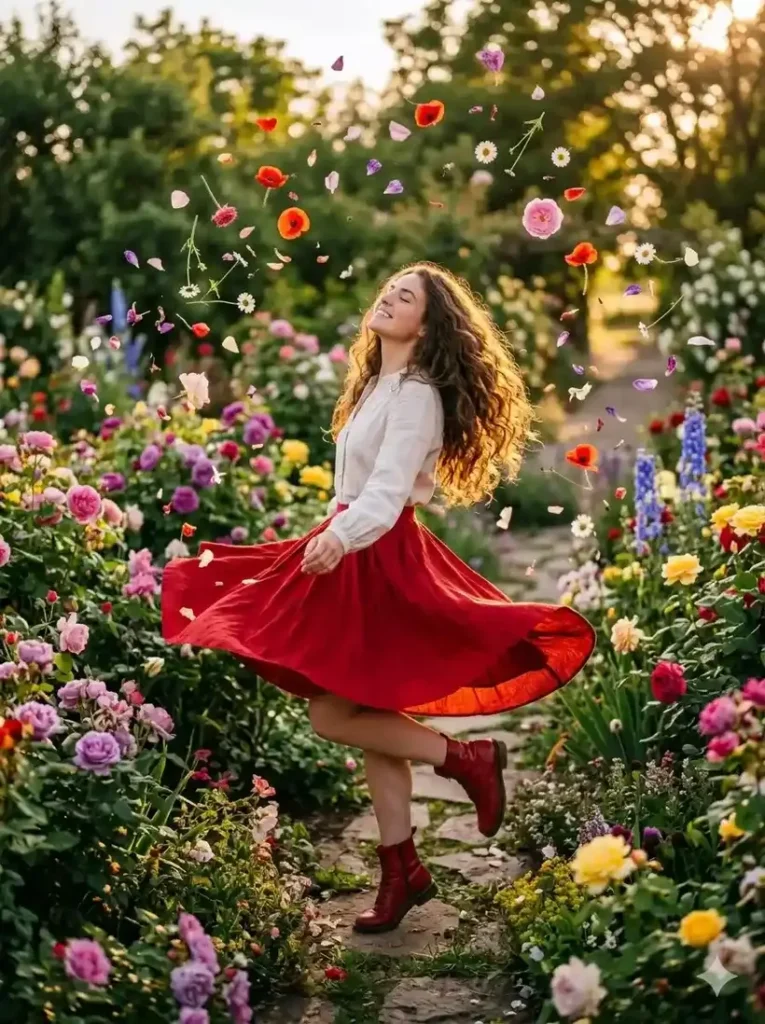 Flower garden ai image prompts free
